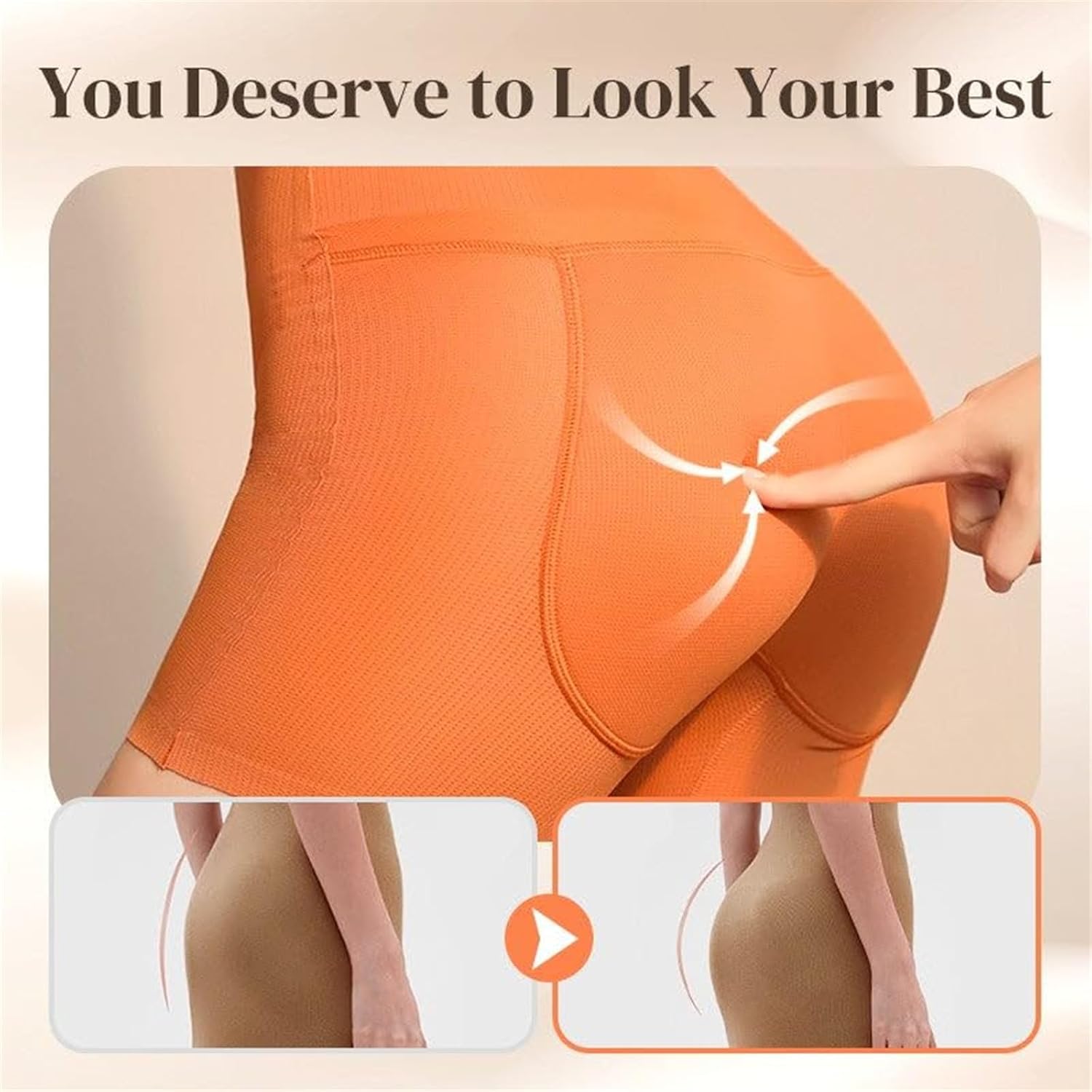 Latex False Buttocks Square Angle Underwear, Women's Padded Hip Lifting Shapewear, Latex Fake Butt Boxer Briefs