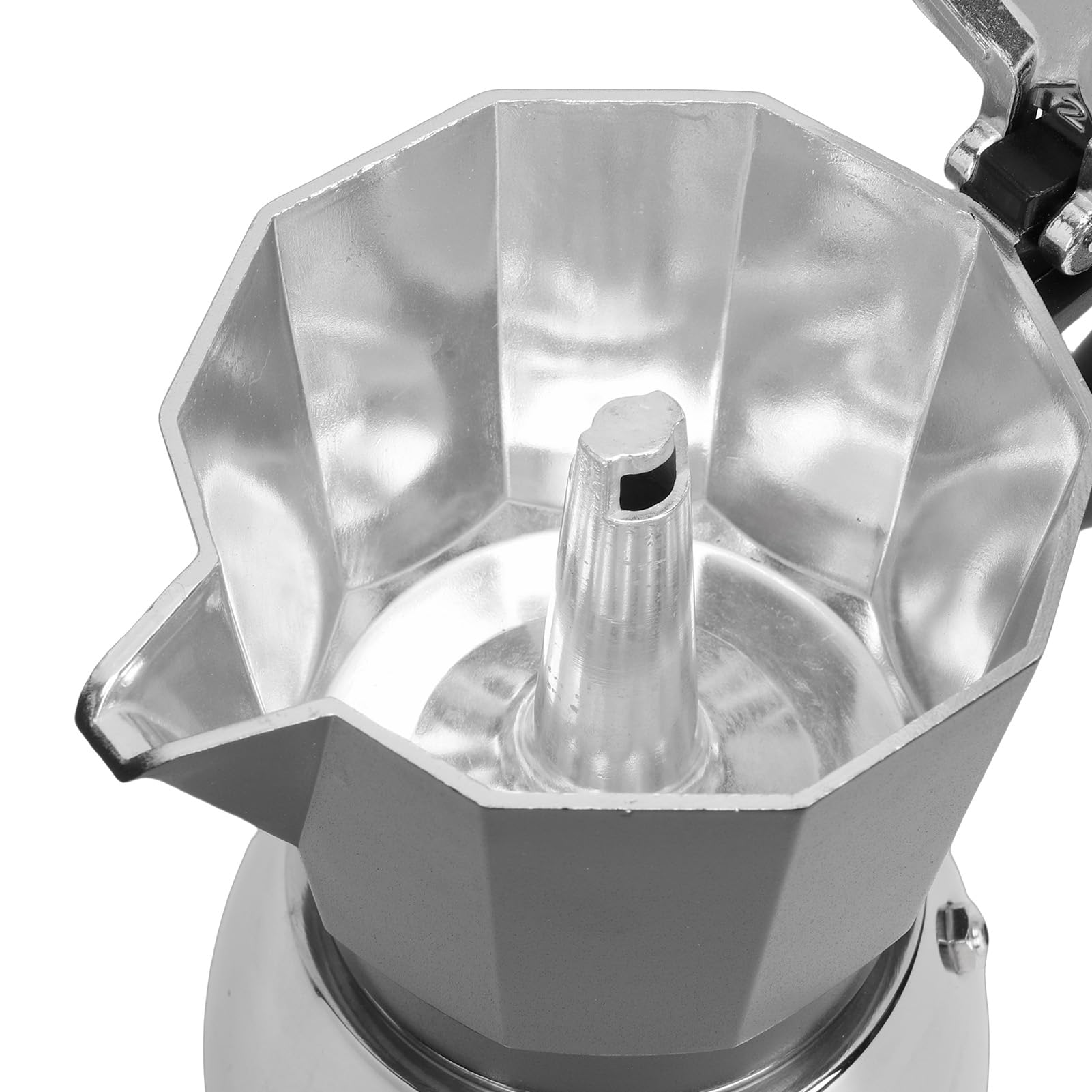 Fdit Italiana Moka 3 Tazas, de de Inducción 300ml de Aluminio para Estufa de Gas y Eléctrica