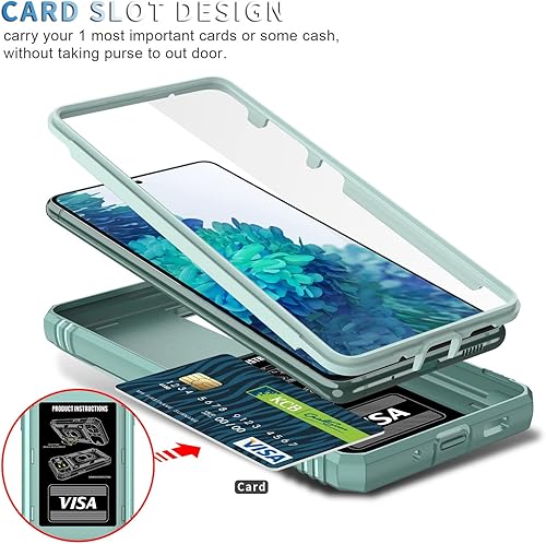 Miniatura 2 de Funda para Galaxy S20 FE 5G, Caja Del Teléfono De La Cubierta De La Cámara Con Soporte De Anillo De Rotación Para Samsung Galaxy S20 FE 5G - Verde