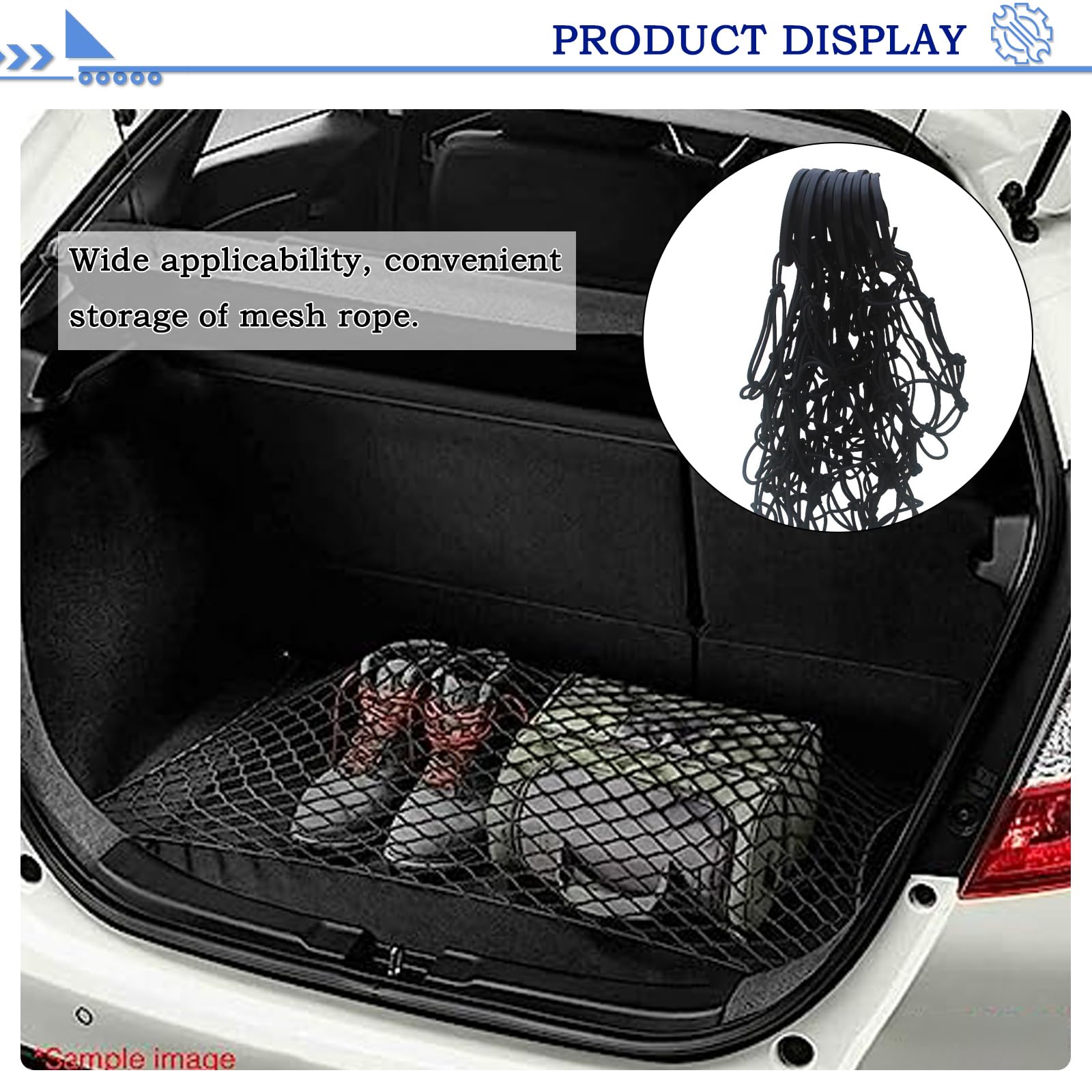 2 Rete Portabagagli Auto Autoadesive - Organizzatore Piccoli Oggetti Per Cellulare, Documenti, Accessori - Foto 12