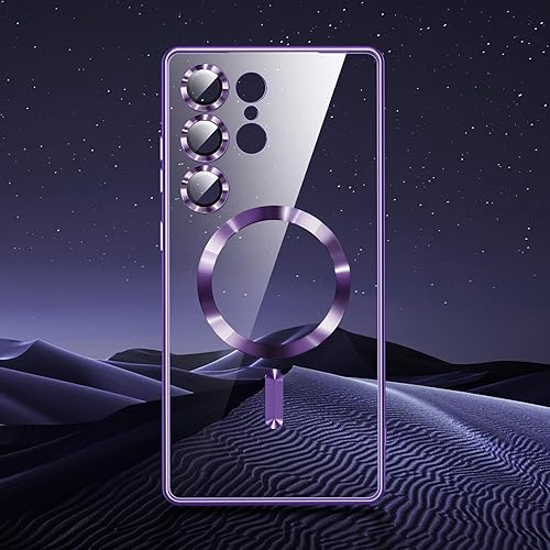 Miniatura 2 de Funda para Samsung Galaxy S24 Ultra (solo para Samsung Galaxy S24 Ultra). Funda magnética para S24 Ultra, brillante, delgada, suave capa para Galaxy