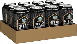 Nitro Black Unsweetened Cold Brew Coffee, 9.6 fl. oz., 12/Carton (19286)
