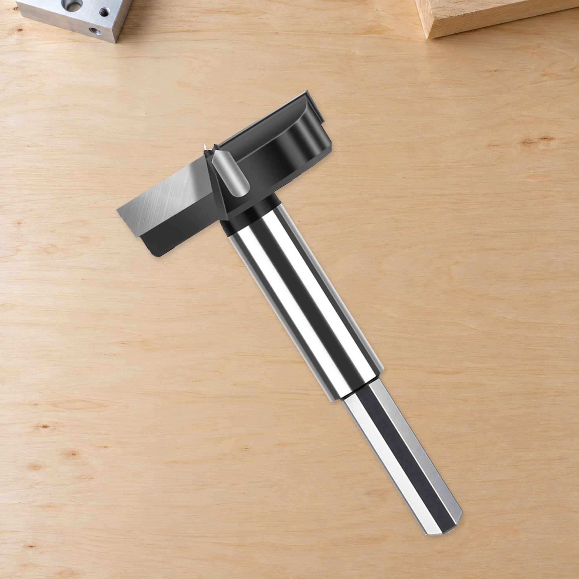 High Carbon Steel Wood Boring Bit, Hole Making Tool for Cabinet Assembly, Furniture Repairs and Home Woodworking