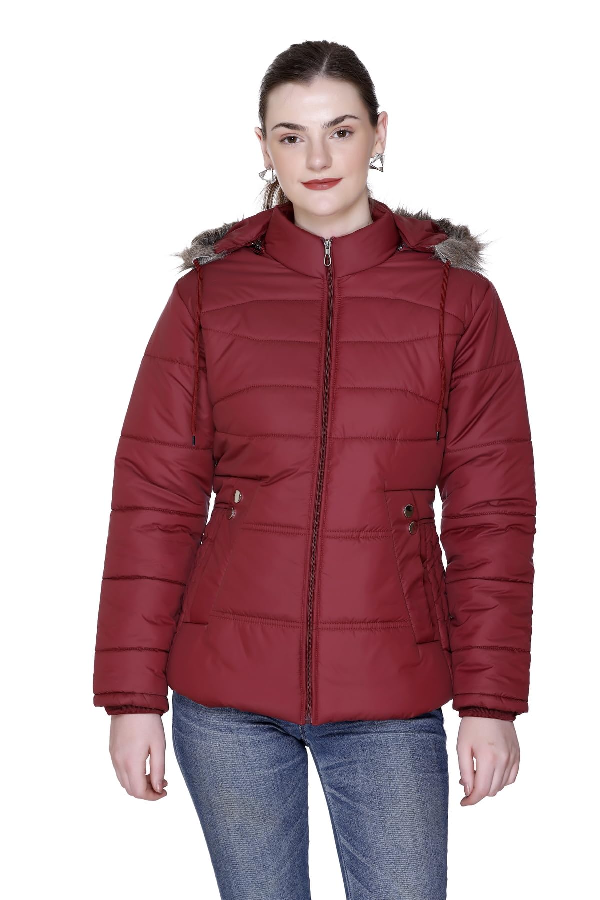 comes with new winter jacket collection. Which gives a warm feel. It is made of Nylon with four sizes.. It gives a classy,graceful and stylish look.-picture-34
