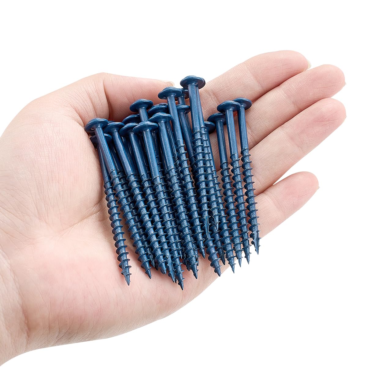 300 piezas (2.6 libras), #8 tornillos de agujero de bolsillo de 2-1/2, tornillo de bolsillo exterior de 2-1/2 pulgadas, rosca gruesa, unidad cuadrada, cabezal de arandela, resistente a la