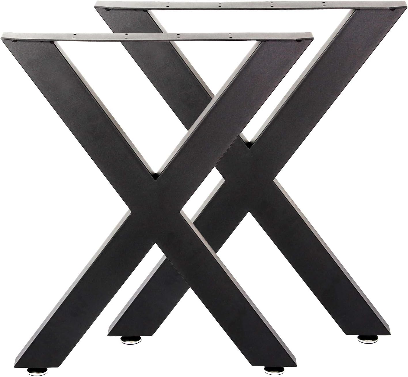 Tischbeine X Form Schwarz