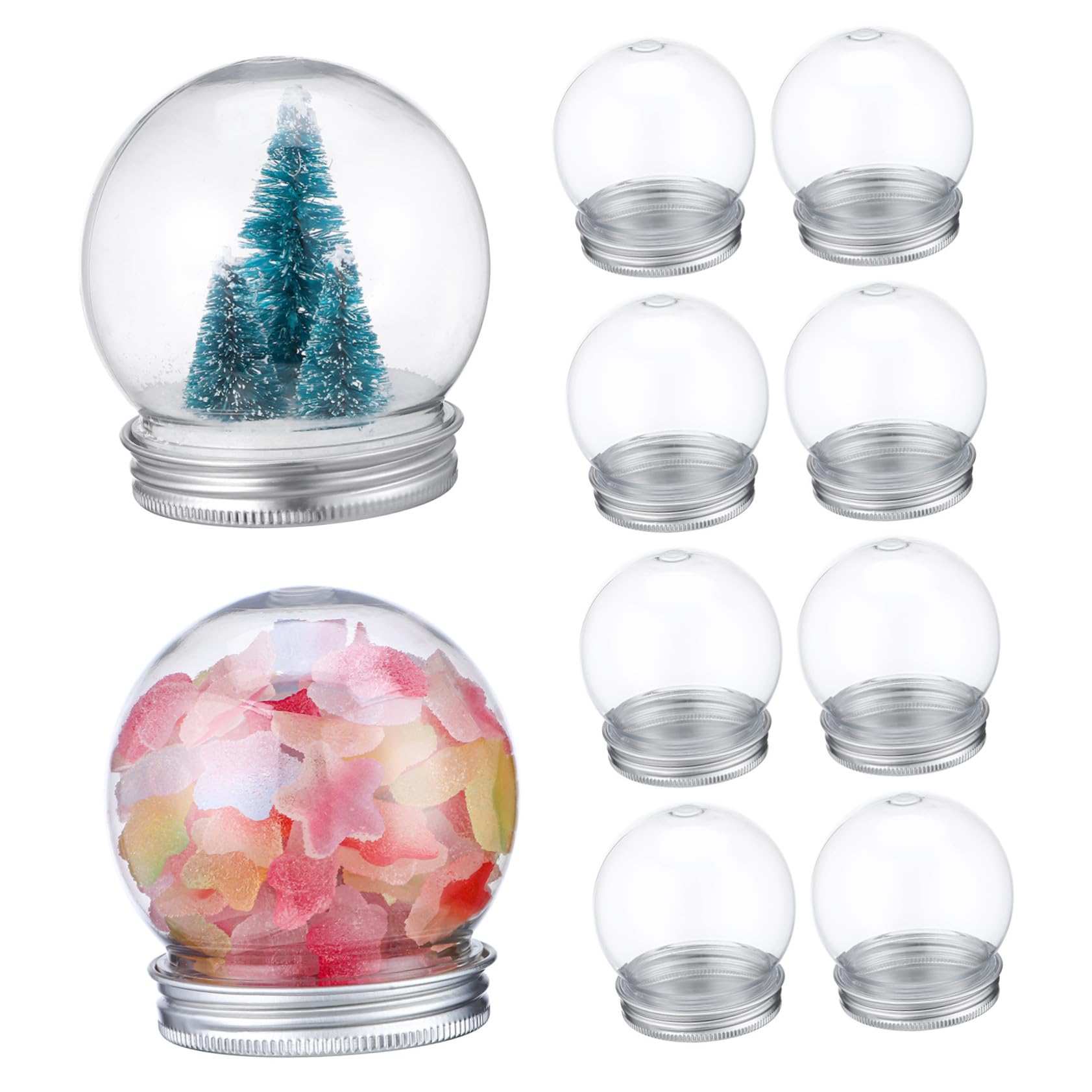 Bolas de nieve de plástico para rellenar con kit de 10 globos de agua vacíos artesanales CONGARTENO