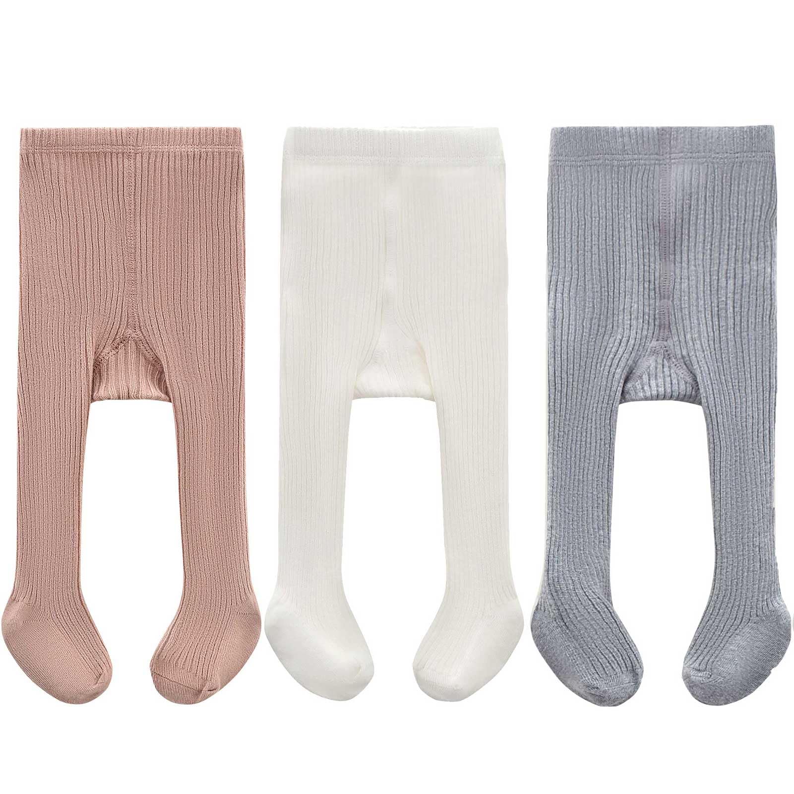CECORC Baby Girls Tights Toddler Cable Knit Leggings Thick Cotton Infant Stockings Pantyhose 1-10T