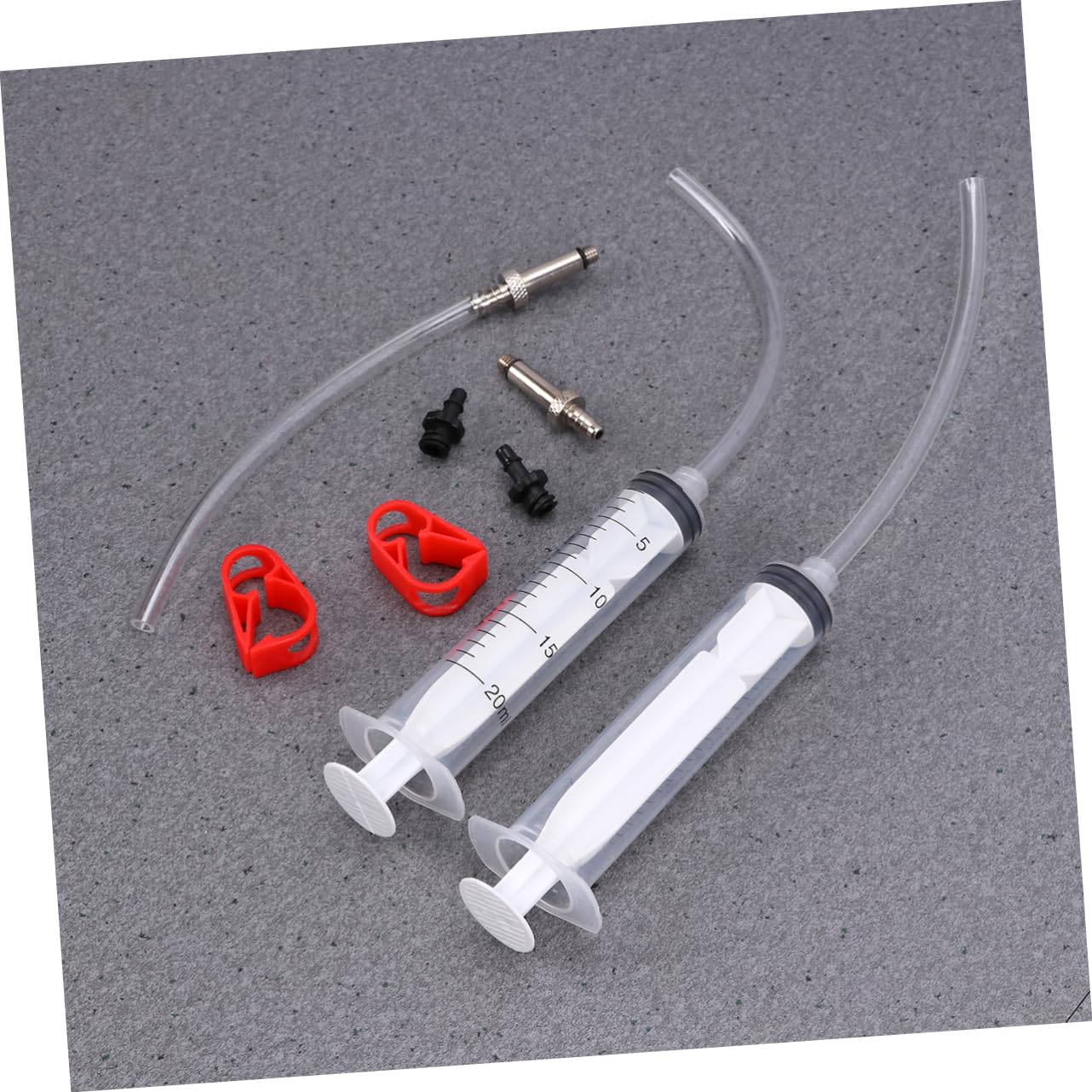 VANZACK 3 Pezzi Strumento di Riempimento Piatto Olio Freno Bici Blocchi E Palline Yoga Freno A Disco Strumento di Iniezione Olio Braccialetti di Gomma da Uomo Kit di Spurgo Freni Pale