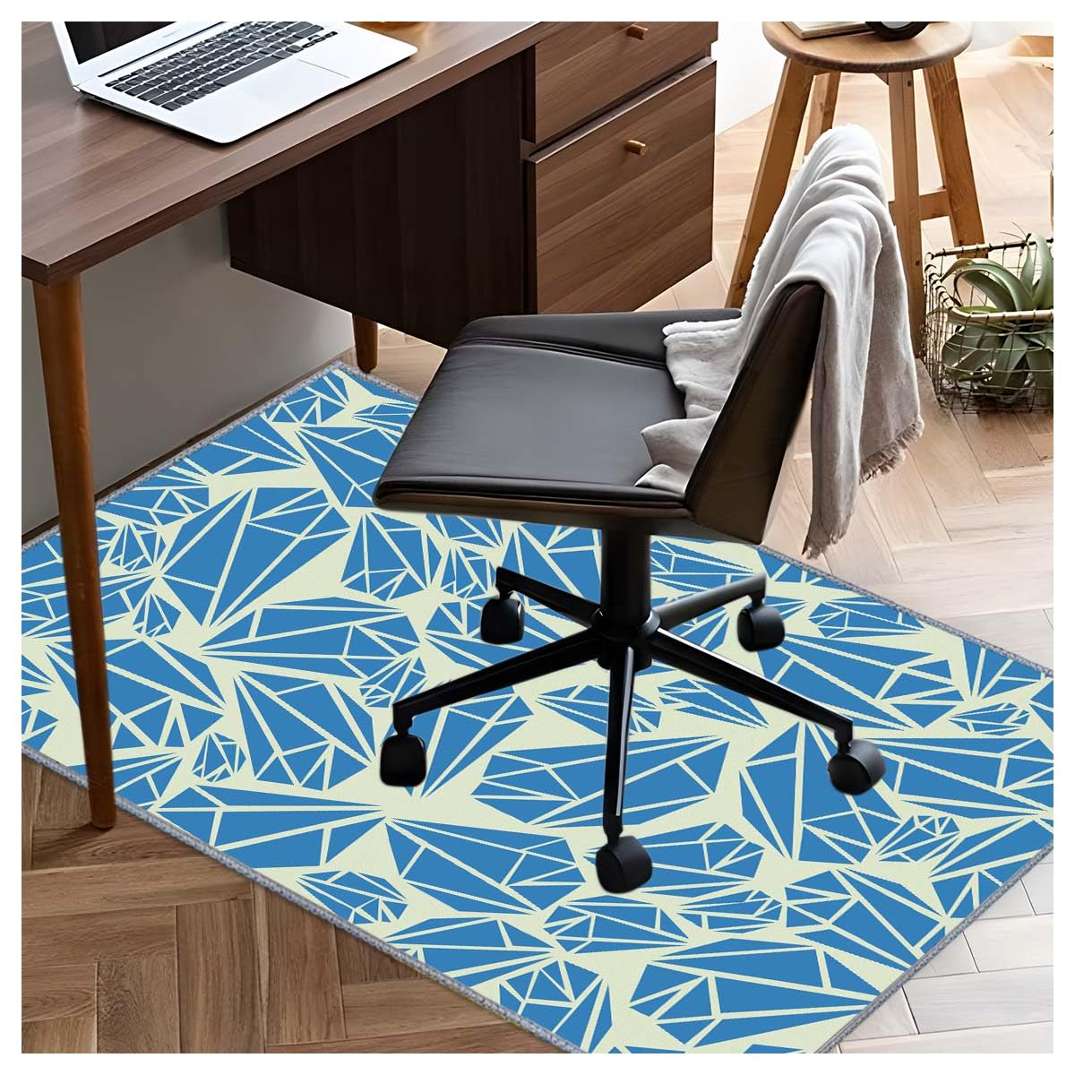 Chair mat Office Short Pile Chair mat Non-Slip Noise-Reducing Table and Chair Carpet Office Study Decorative Carpet Suitable