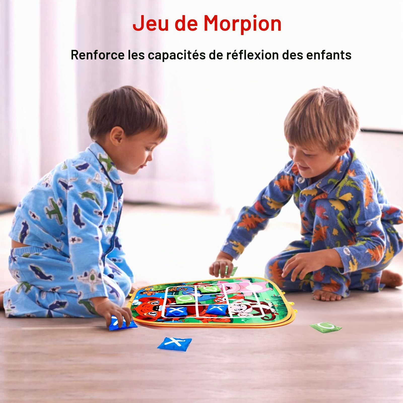 Vdealen Jeu de Lancer avec Sac de Haricots pour 3 à 8 Ans Enfants 3 en 1 Lancer de Sac de Sable Jouets de Fléchettes Cadeau Amusant pour Anniversaire ou Noël Jouets de Fête Intérieurs et Extérieurs