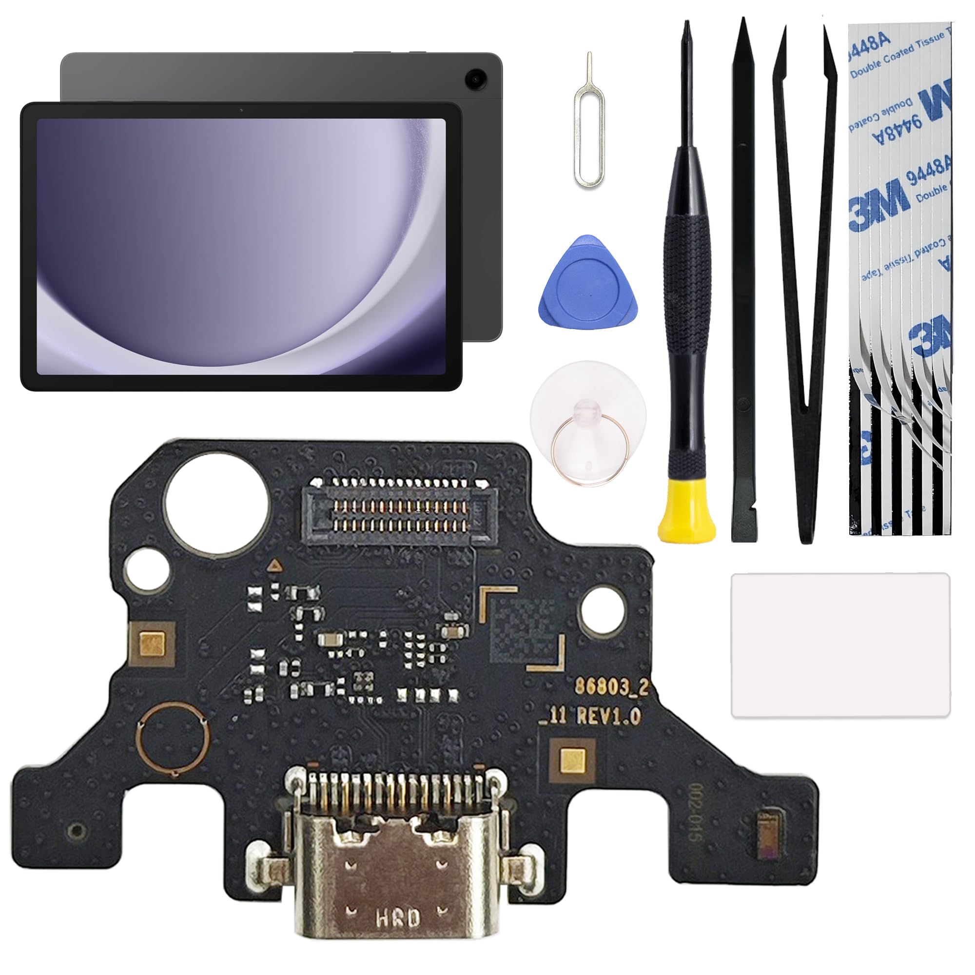 Port de charge SM-X210 de rechange compatible Galaxy Tab A9 Plus