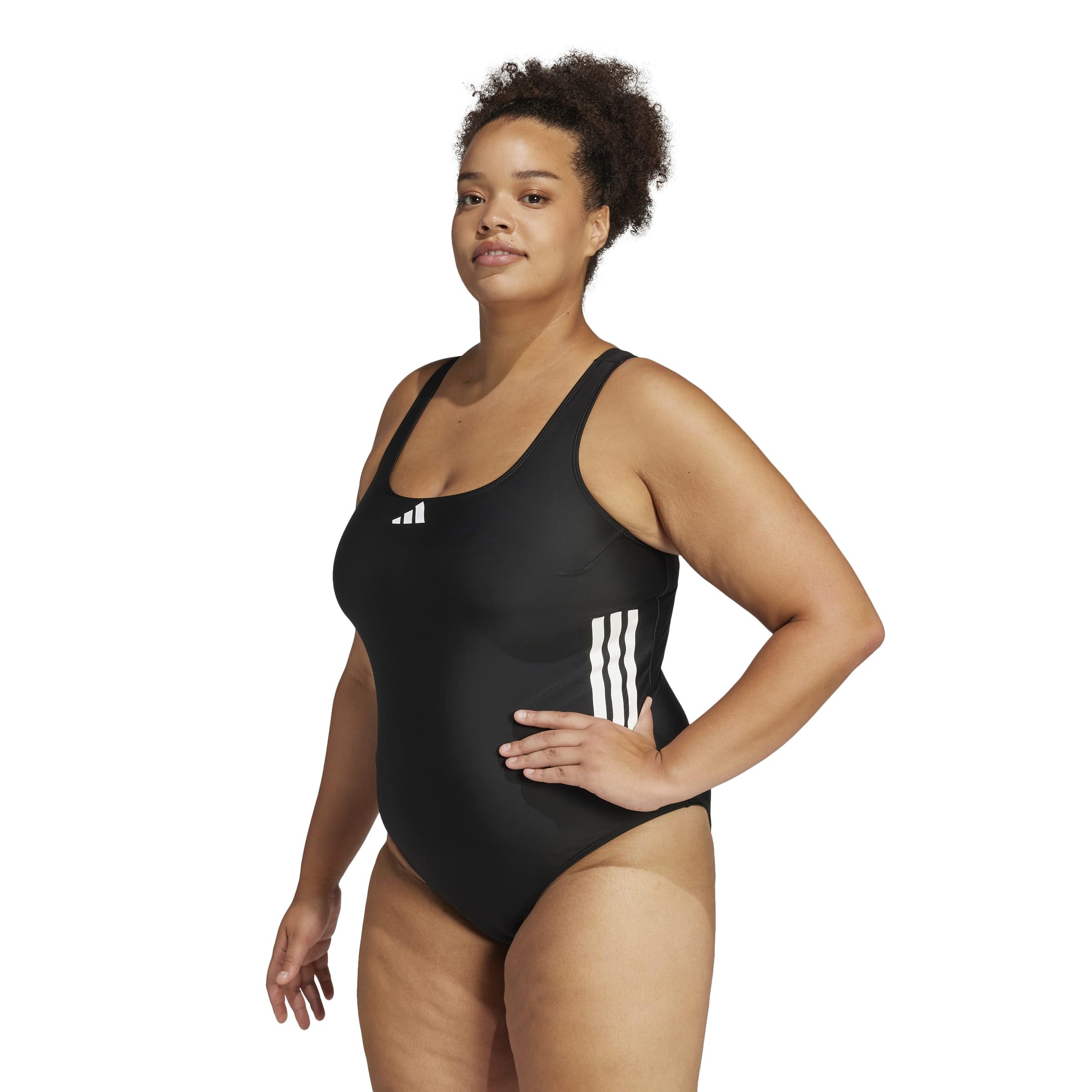 adidas Women's 3-Streifen C-Back Badeanzug Große Größen