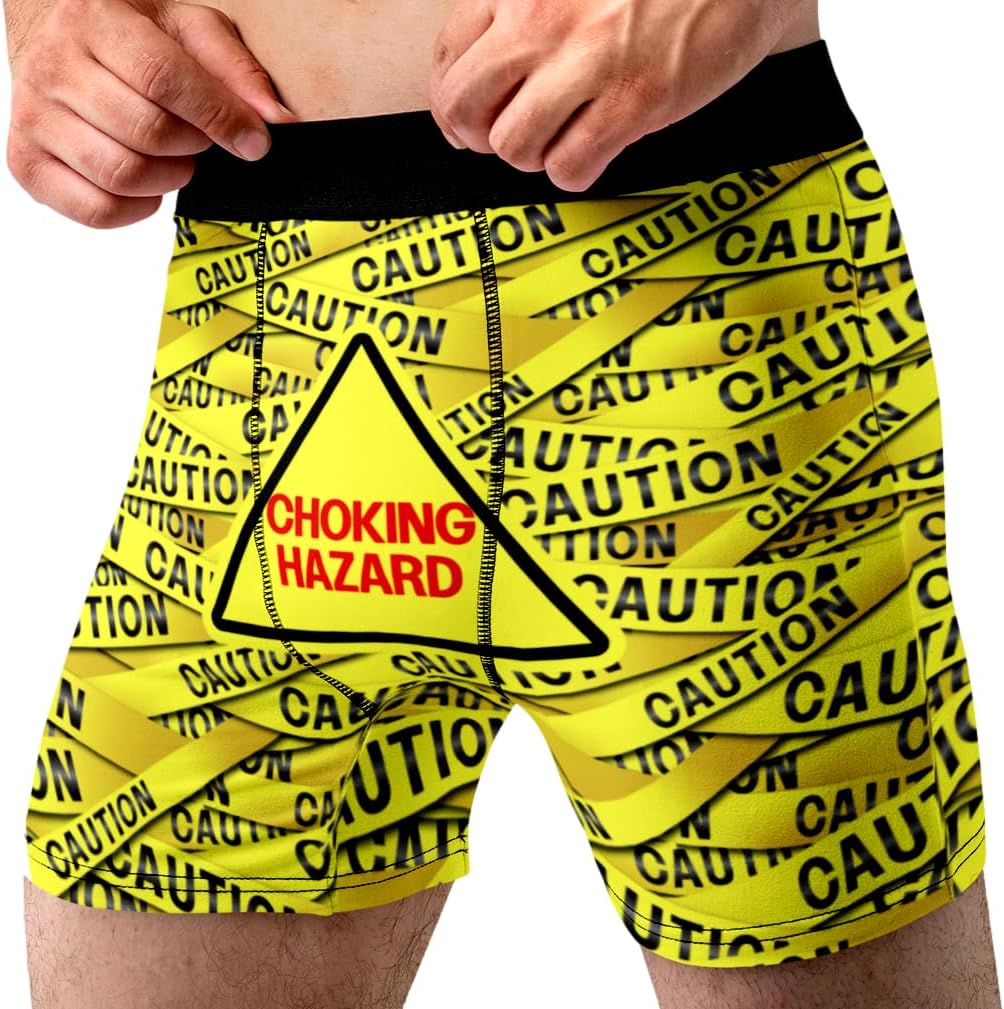 Random Stock Apparel Funny Men’s Boxers – Stretchy, Tag-Free, Breathable Underwear, Gag Gifts for Men