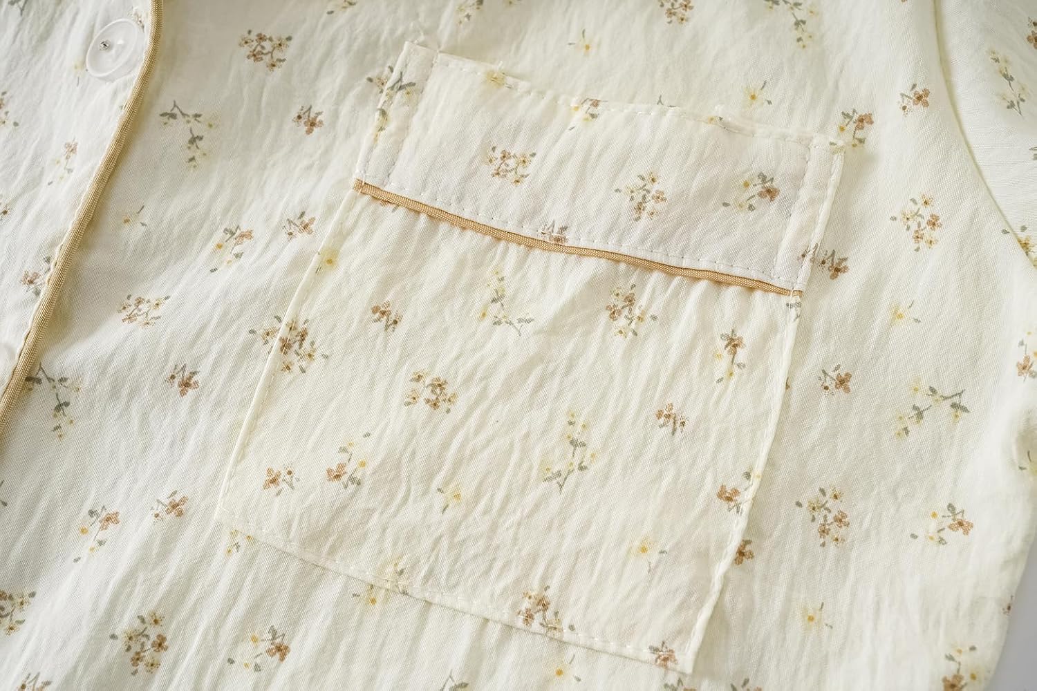 Vopmocld Girls Button Down Pajama Sets Soft Polyester Lapel Collar Long Sleeve Long Pants Sleepwear for Teen Cozy Nightwear - Image 3