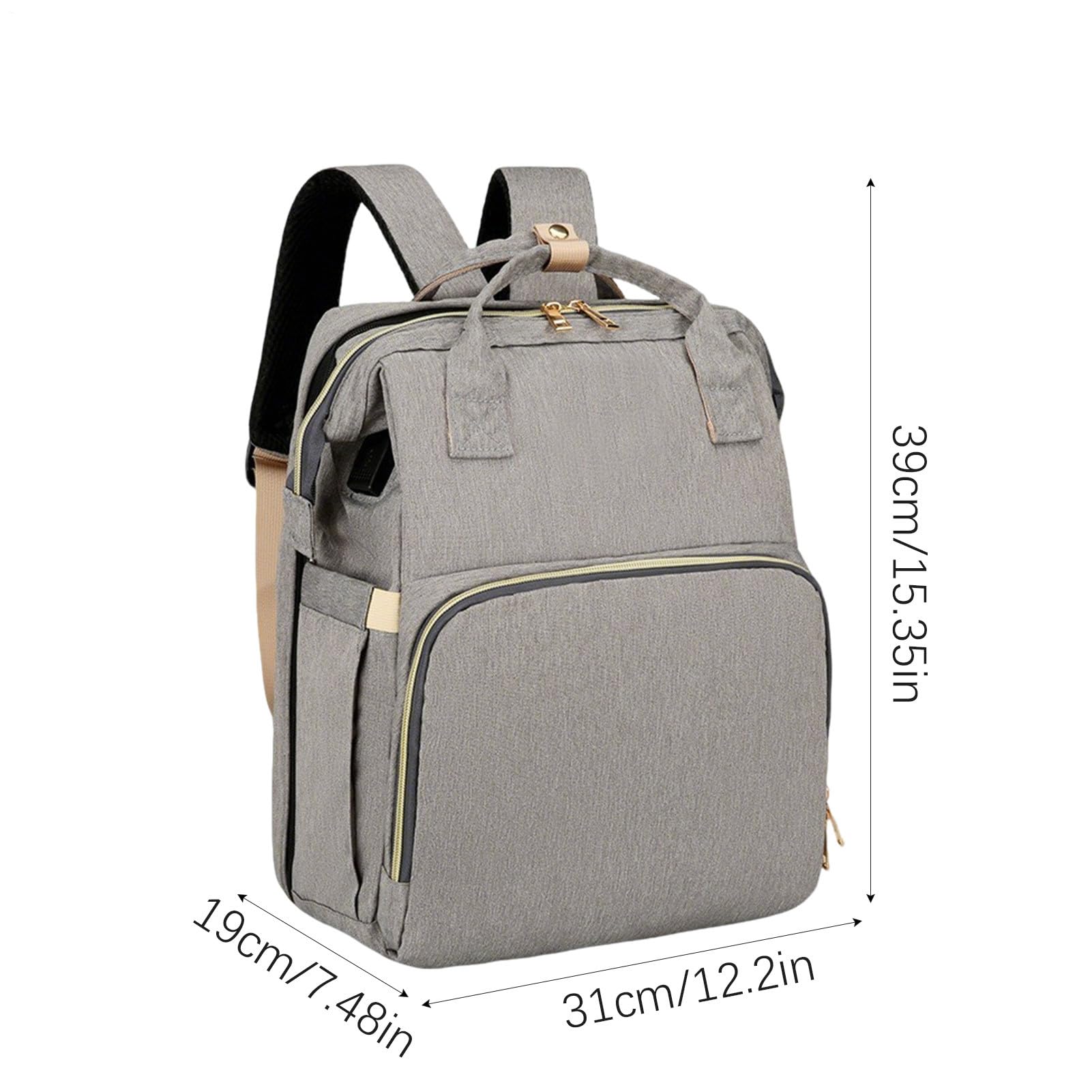 Borsa per pannolini impermeabile, grande capacità, accessorio da viaggio leggero per riporre vestiti, giocattoli e bottiglie