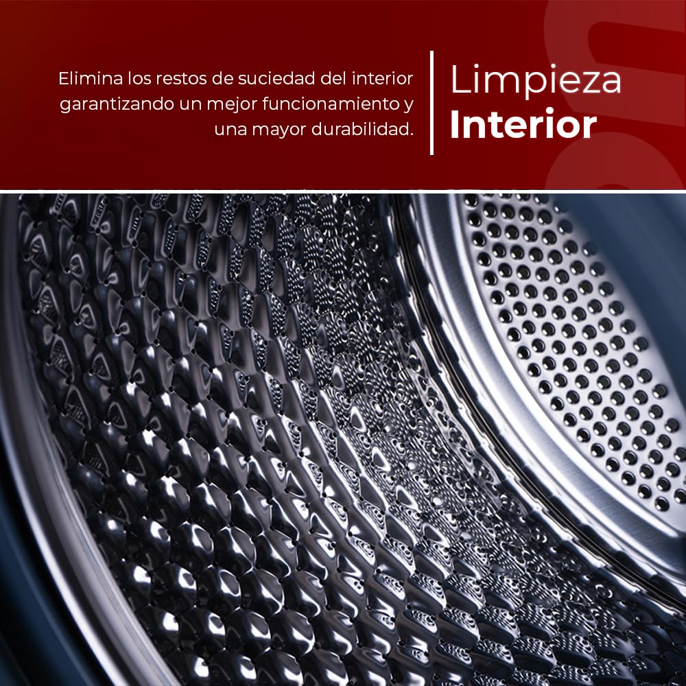 Nilson Lavadora 8Kg Carga Frontal Blanco NL8200AI. 1600W, 1200rpm, Motor Inverter, 11 Programas, Función Stop&Go, Tambor Diamante, Clase de Eficiencia Energética A
