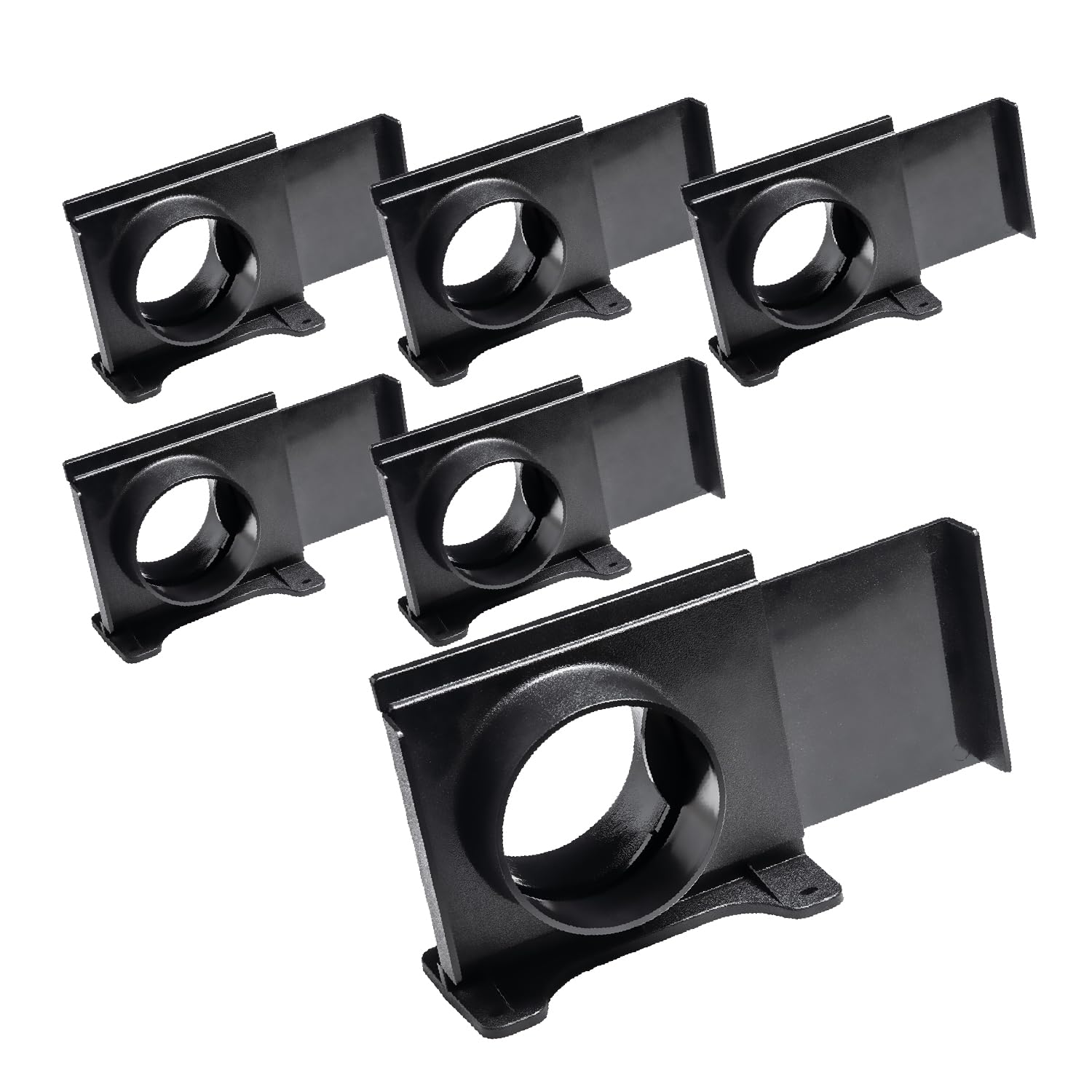 POWERTEC 70357-P6 4 Inch Wall Mounting Blast Gate with Bracket for Dust Collector, Dust Collection Fittings, 6 Pack
