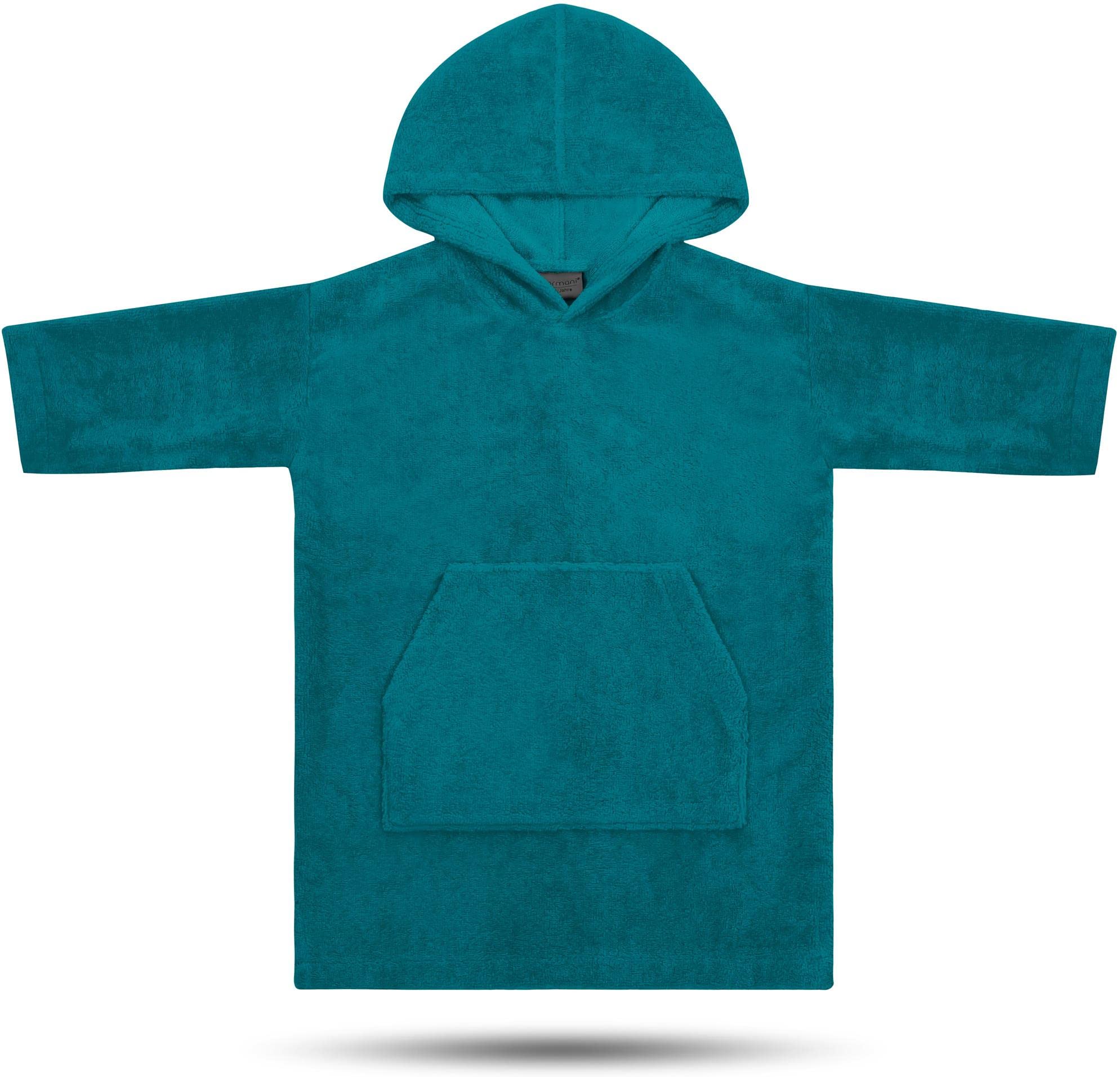 normani Kinder Badeponcho bis 13 Jahren langarm Badehandtuch - Frottee Kapuzenhandtuch Handtuch-Poncho Surferponcho für Jungen und Mädchen