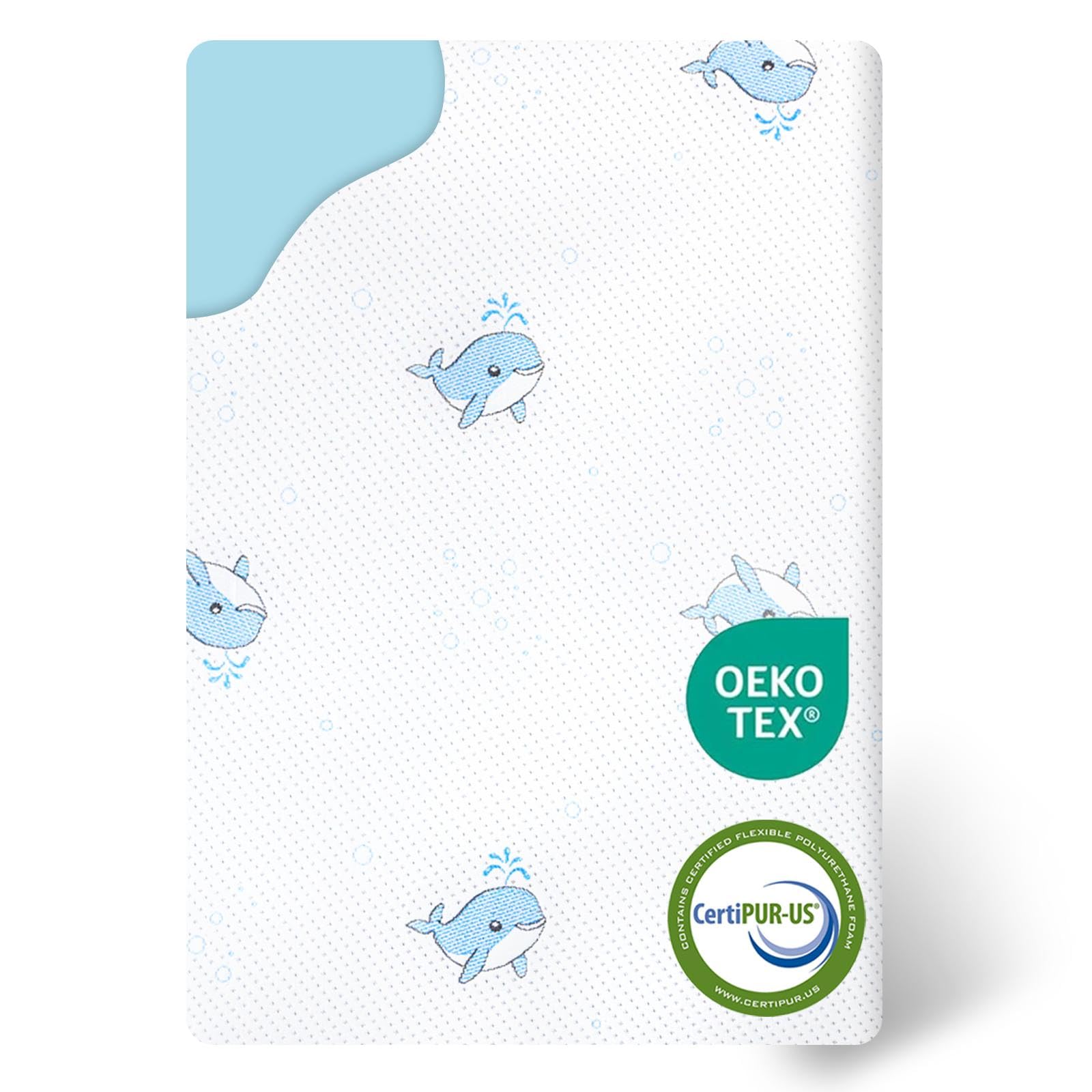 Pack and Play Mattress, 38"x26"x3" Soft &amp; Firm Memory Foam Pack N Play Mattresses, 3 Inch Thick Baby Memory Foam Mattress for Pack and Play with Removable Cover