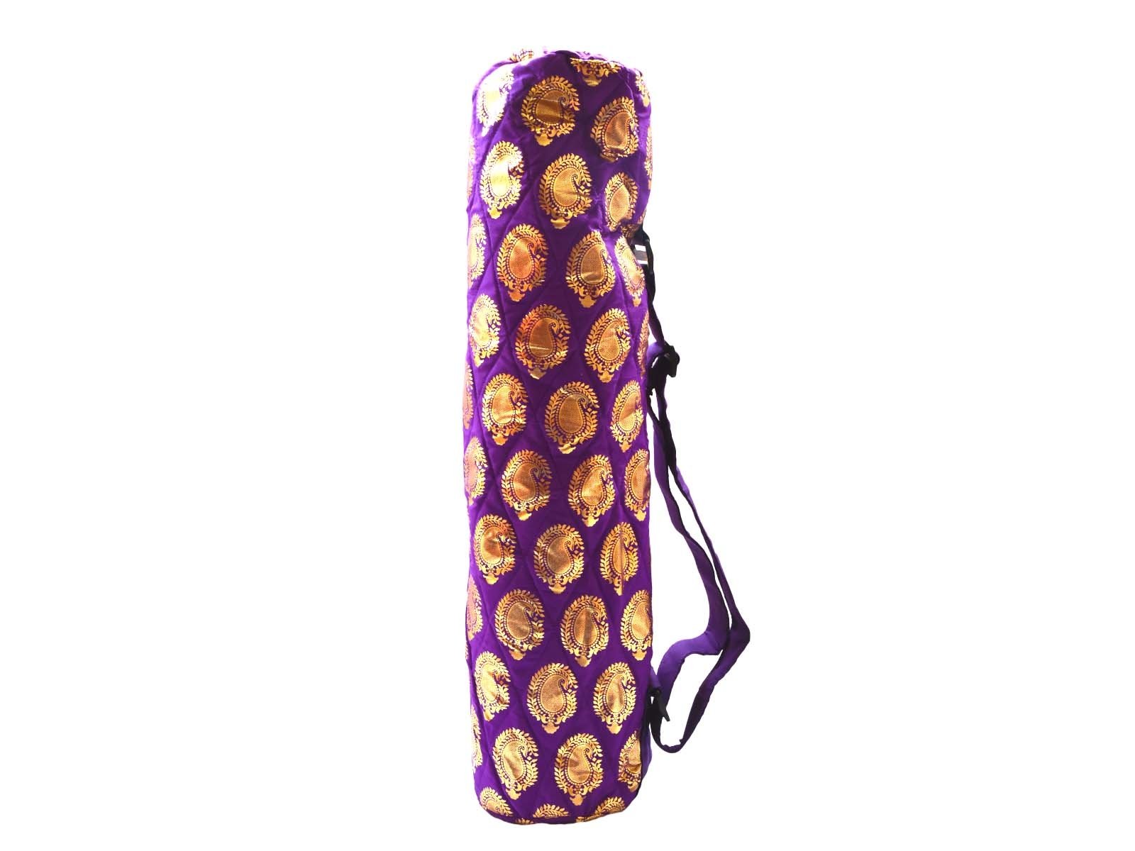 Sac De Yoga Gathukila – Violet, Tissu Oxford Imperméable, Bandoulière Réglable – Pour Tapis Et Accessoires