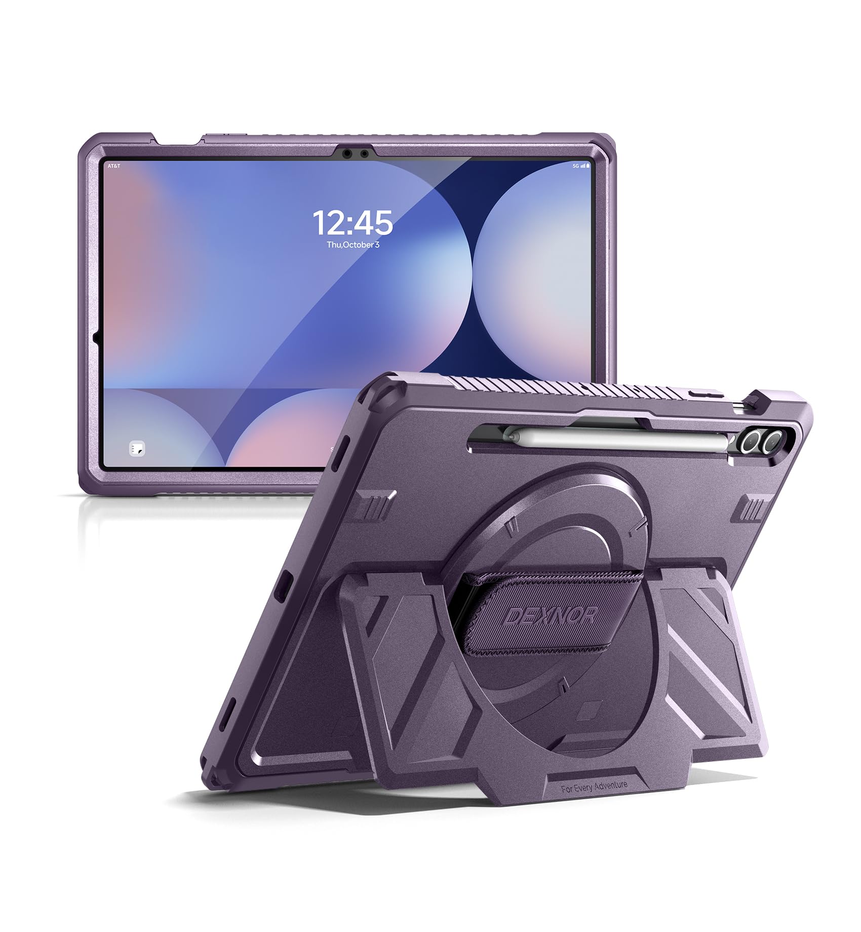 Dexnor Case for Samsung Galaxy Tab S10+/S9+ Plus 12.4" Extra-Wide Stand