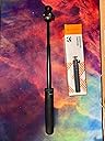 Sturdy selfie stick can also be used as a stand, no remote shutter, a bit difficult