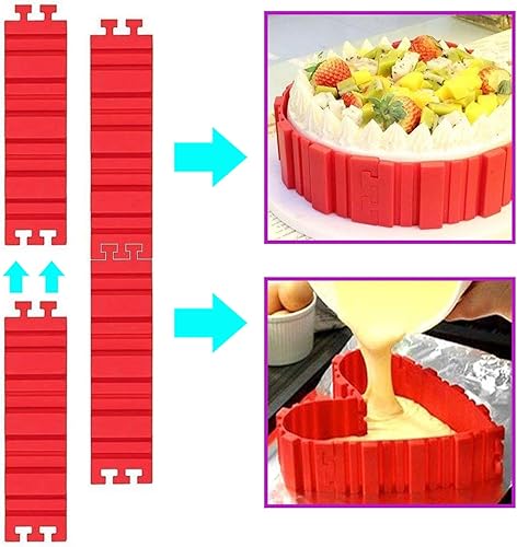 Miniatura 2 de Woohome Juego de 18 moldes de silicona para decoración de tartas y serpientes mágicas para diseñar tus pasteles de cualquier forma, tazas de