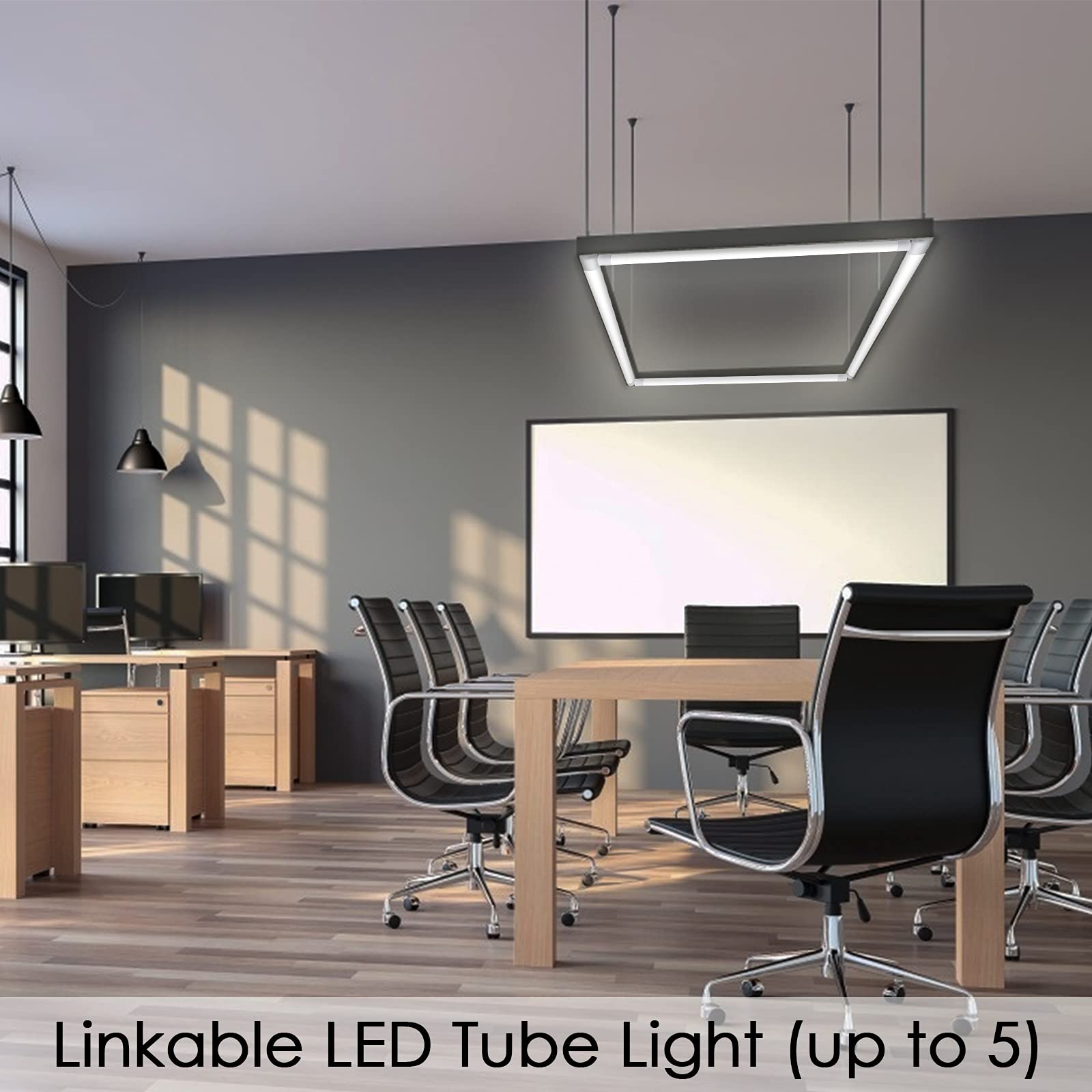 Randaco LED Feuchtraumleuchte 150CM, Deckenleuchte 48W 3600LM, LED Röhre Wasserfest IP65 Feuchtraumlampe Wannenleuchte Neutralweiß 4000K, kellerleuchte für Keller Werkstatt Garage Küche Bad Büro