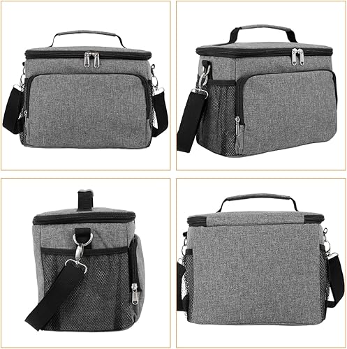 Miniatura 7 de Bolsa de comida aislada para mujeres y hombres, bolsa enfriadora grande, reutilizable, resistente al agua, a prueba de fugas, organizador de