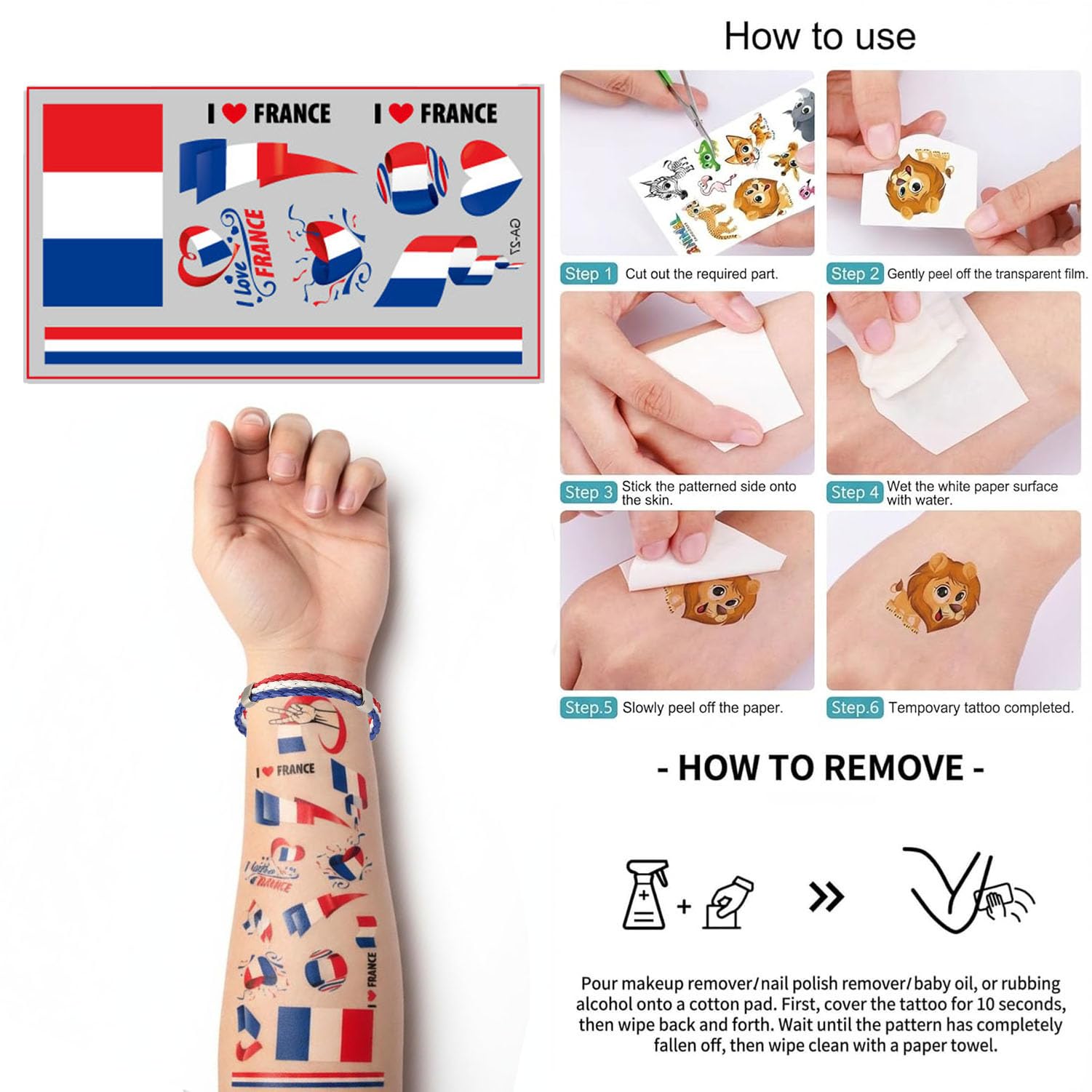 Ensemble de 6 pièces pour fan du monde de football 2026 - Écharpe, crayon de maquillage, drapeau, bandeau, perruque, bracelet en cuir, corne, tatouage pour homme et femme, stade, matchs de