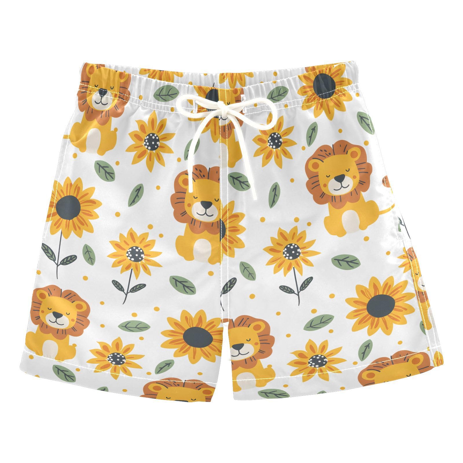 ALAZA Funny Honeybee Boys Quick Dry Beach Board Shorts Kids Swim Trunks Bathing Suit Swimsuit 3T Multicolor