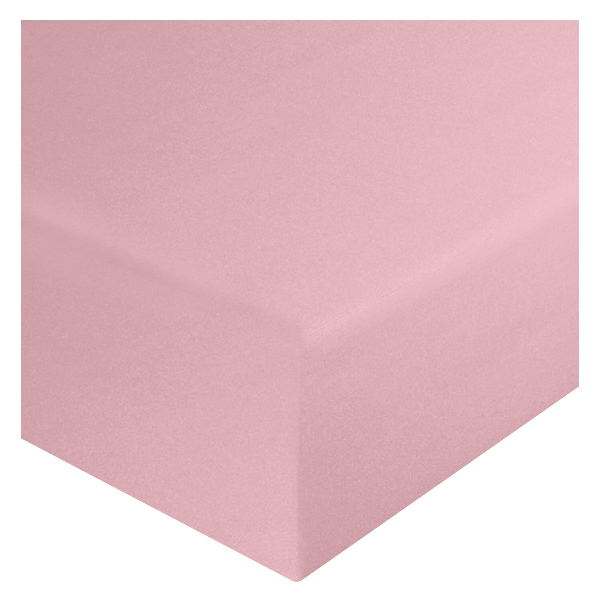 HOME ACE Pink Small Single Fitted Sheet 2ft 6 Fitted Sheets 76CM x 190CM, Easy Care Shorty Fitted Sheet Caravan Bed Sheets, Poly Cotton Island Bed Fitted Sheet Bunk Bed Sheets Caravan Sheets