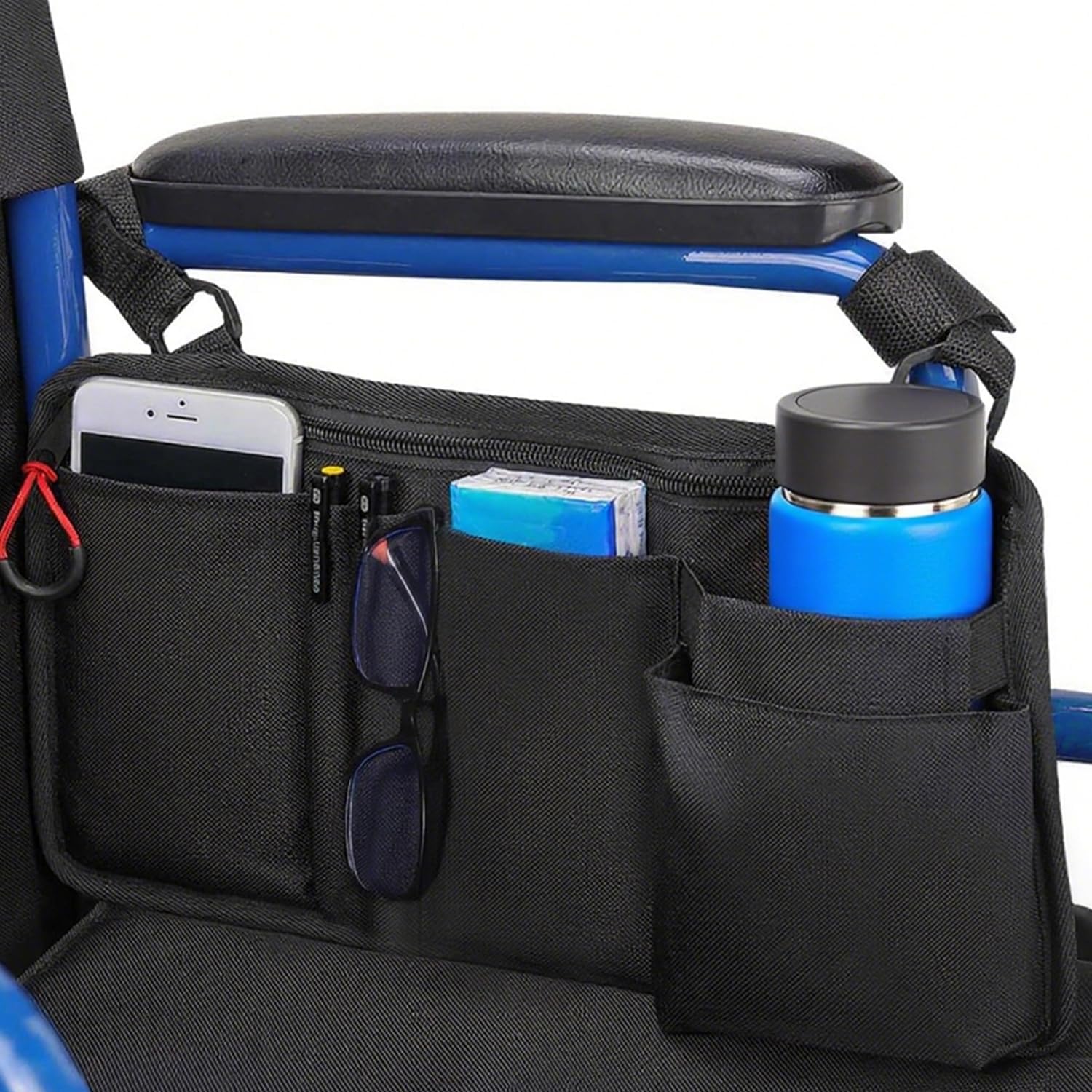 LIGHTMEUP Wheelchair Side Bag with Cup Holder... LIGHTMEUP Wheelchair Side Bag with Cup Holder...
