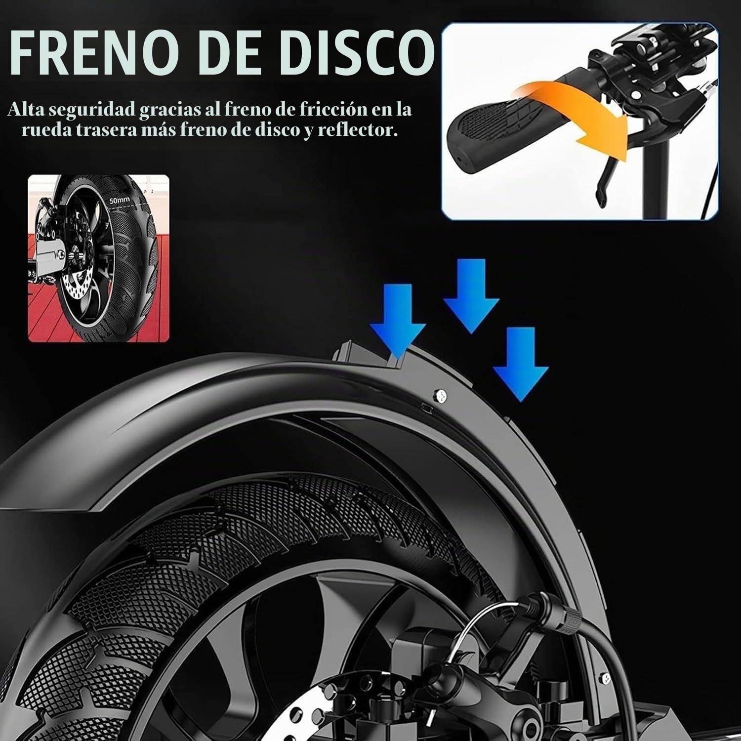 City Scooter para Adultos y Niños 10 Años - Patinete Plegable con Ruedas Grandes, Frenos y Amortiguadores - Regulable en Altura, Capacidad 150 Kg