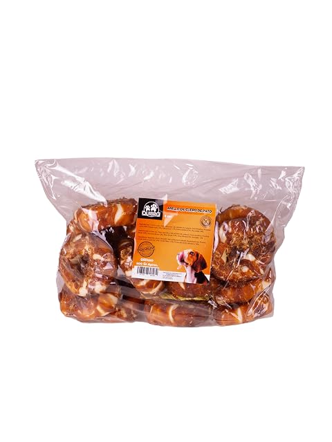 Quibropets Anillos de Cuero de Pato - Snacks y Premios para Perros - Chuches para Mascotas