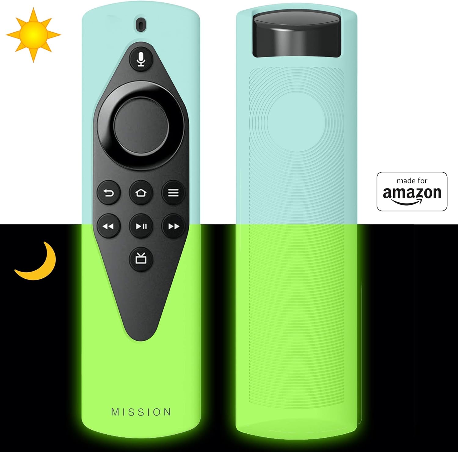Made for Amazon Remote Cover Case, for Alexa Voice Remote Lite Glow