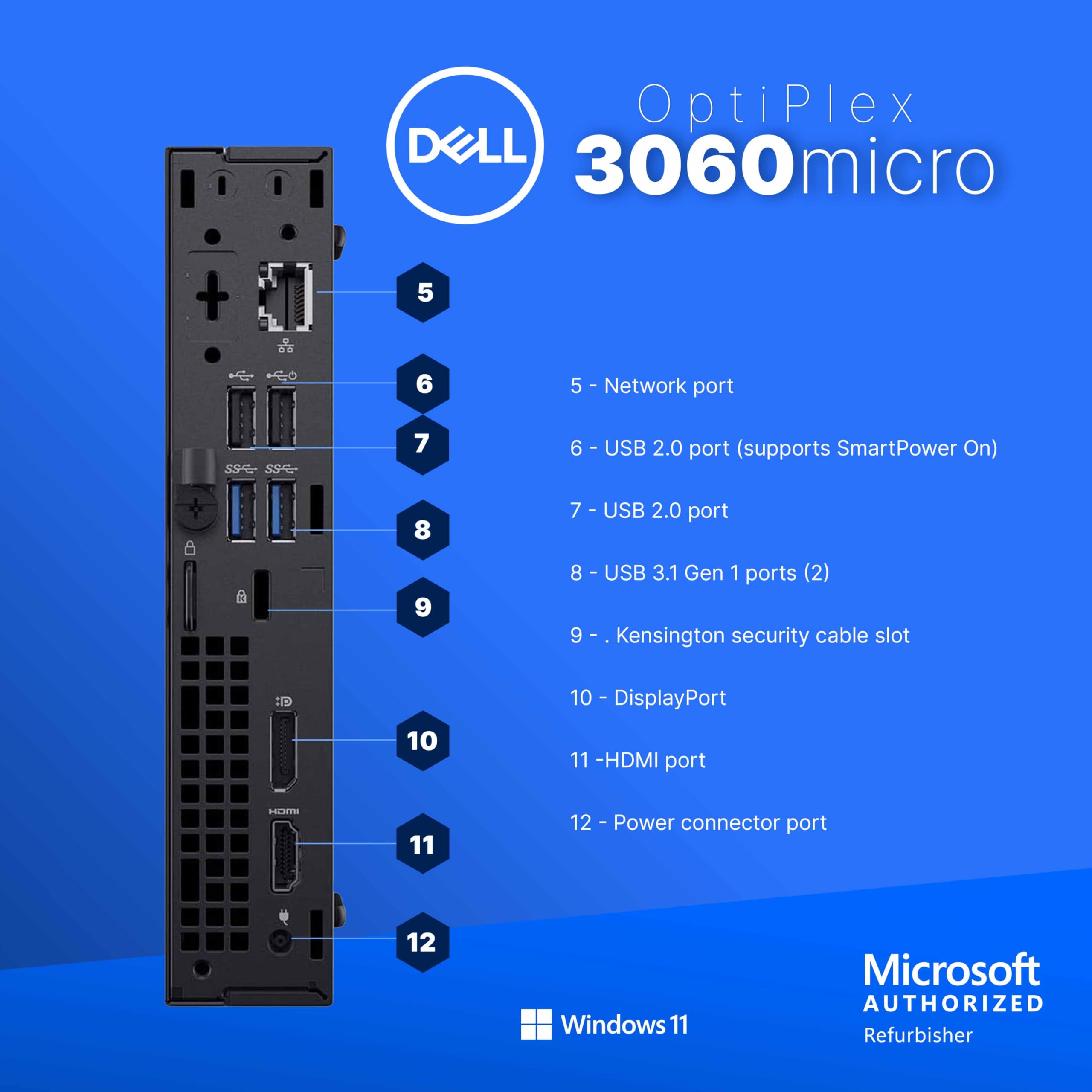 Amazon.com: Dell Optiplex 3060 Mini PC | Windows 11 Pro | Intel i7 