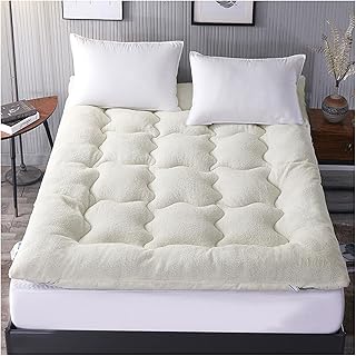 Colchoneta gruesa para futón, cómoda y duradera, color blanco