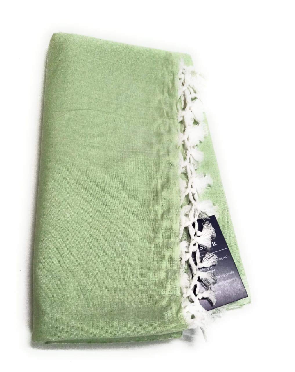 Buy SHISHIR 100 Cotton Soft Beautiful Olive Green Plain Bhagalpuri