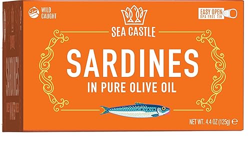 Miniatura 9 de Sea Castle Sardinas en aceite de oliva puro, 4.4oz (paquete de 12)