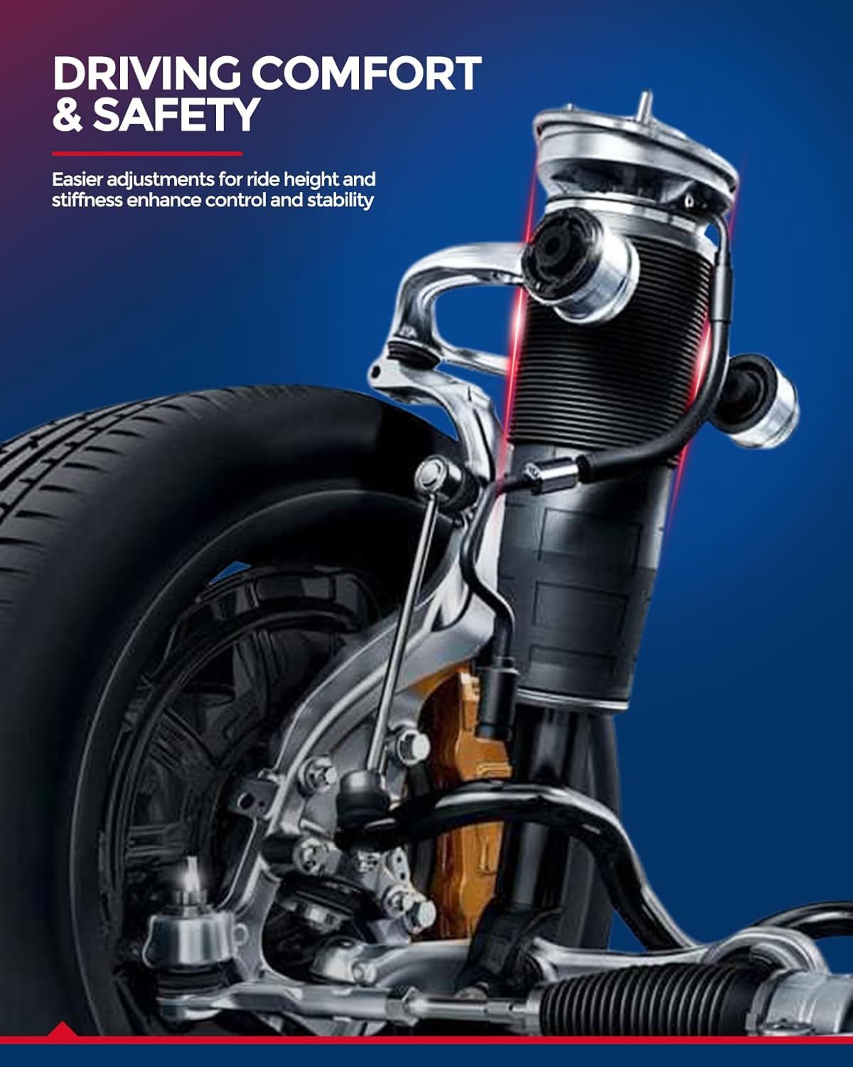 KAX Front Air Suspension Strut Assembly for Mercedes-Benz S550 2012 2013 4.7T V8 4WD, Replace 949887