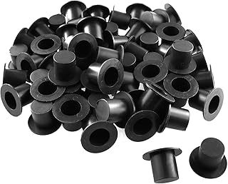 JCBIZ 60pcs Mini Black Plastic Top Hats DIY Decorative Hat Crafts DIY Cake Decoration for Christmas Party, Birthday Family Party