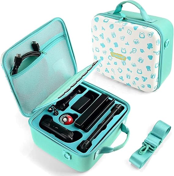 Case for Switch & Switch OLED, Deluxe Protective Hard Shell Carry Bag ...