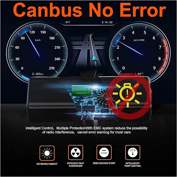 Canbus LED H7 Car Headlight Bulbs 6000K Cold White IP68