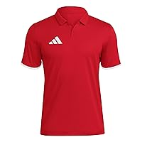 adidas Uomo Entrada26 Polo Shirt, Team Power Red 2/White