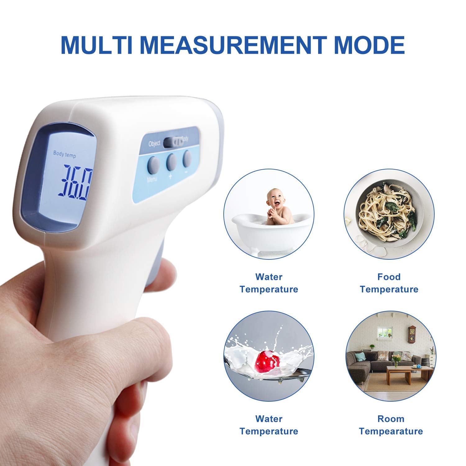 Lіmіtеd Dіѕсоunt Non-Contact Temperature Gun for Baby, Simzo Adults and Kids, Digital Infrared Forehead Thermometer with Fever Alarm LED Display Screen Accurate Instant Reading Data Memory Functions