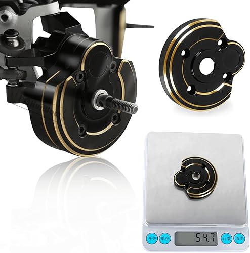 Miniatura 6 de RCHuiWow Cubiertas de portal RC actualizaciones parte para Axial Capra UTBSCX10 III, cubiertas interiores de latón para portal delantero nudillos de