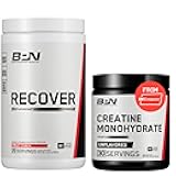 BPN Recover Post-Workout Muscle Recovery Drink Mix – Fruit Punch 25 Servings + Pure Creatine Monohydrate Powder 30 Servings | Recovery + Strength Bundle