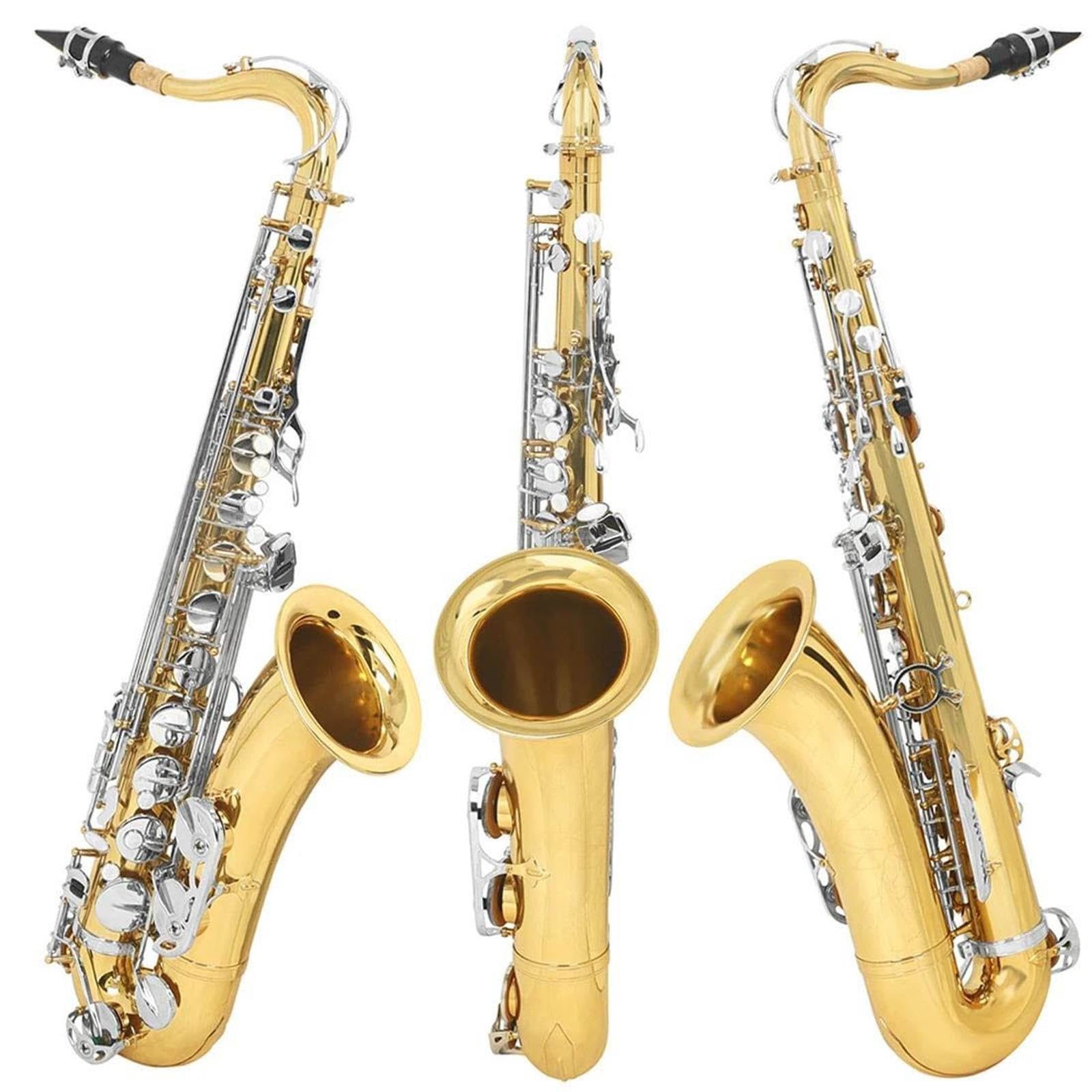 Tenor-Saxophon B-Dur Goldenes Silber